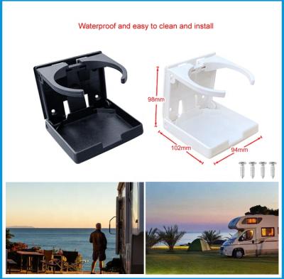 China Marine Hardware Boat Yacht Accessories ABS Plastic Adjustable Folding Cup Drink Can Bottle Holder Rack Mount For Auto Truck RV Van Fishing Box Car Styling Car Boat for sale