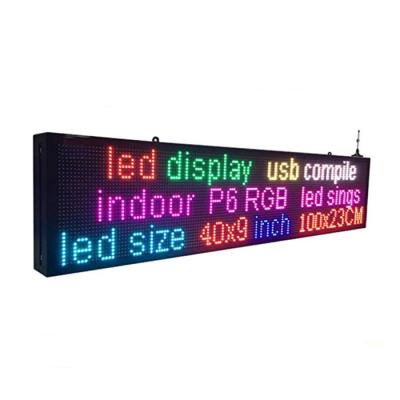 China Indoor Programmable Led Sign LED Display Small High Brightness Outdoor Scrolling Led Sign for sale