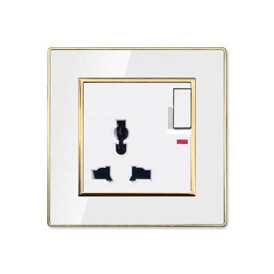 China Residential/Multi-Purpose Hot Sale 3 Pin Multifunctional Socket With Switch And Wall Switch Factory Price Neon UK Ghana Electrical Outlet for sale