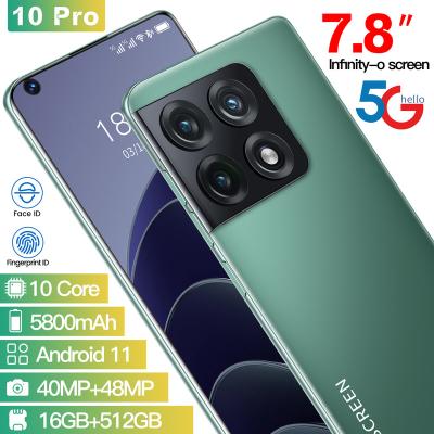 China Fingerprint 2022 Original Hot Sale M11 10 PRO 7.8 Inch Android Smartphone 16GB+512GB Unlock OLED Screen Dual SIM Mobile Phones 5g for sale