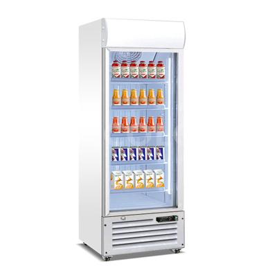 China 2023 Single-temp Refrigerator Glass Doors Best Air Cooling Compressor Build In Straight Beverage Drinks Show Commercial Cooler Showcase Fri for sale