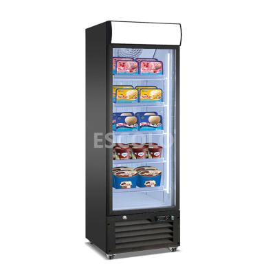 China Energy Efficiency Good Quality Single Door Upright Display Freezer For Supermarket for sale