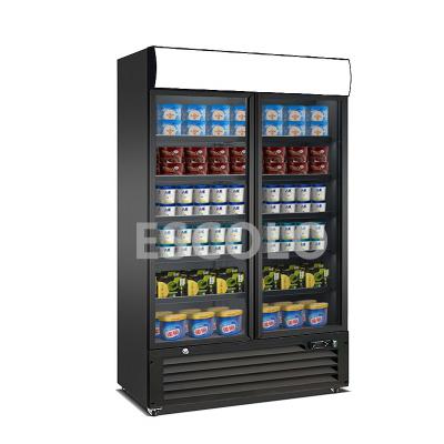 China Energy Efficiency Supermarket Commercial Glass Door Upright Display Freezer for sale