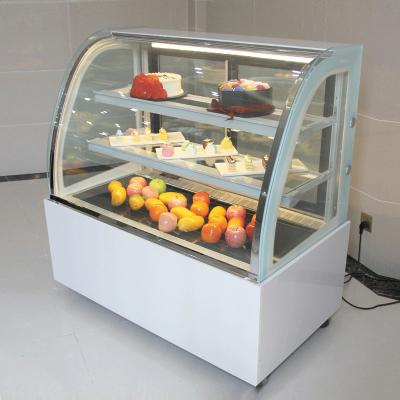 China Commercial Display Showcase Single-temperature Supermarket Refrigerators Stainless Steel Sandwich Fridge Cooling Refrigerator for sale