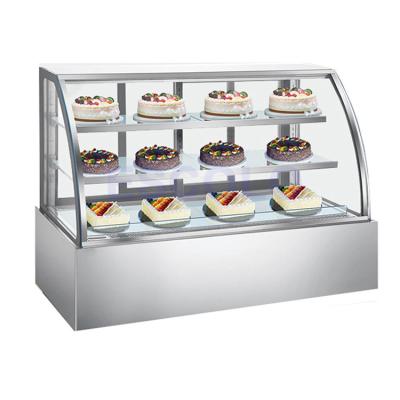 China Single-temperature Commercial Cake Display Refrigerator Showcase Commercial Cooler Cake Showcase Refrigerator for sale