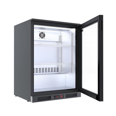 China Commercial Single-temperature Air Cooling Showcase Mini Bar Cooler Beverage Refrigerator for sale