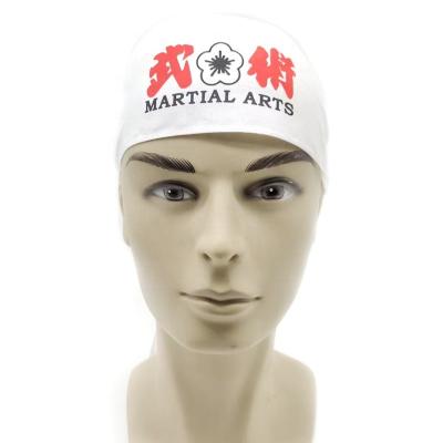 China Tradition Style Fashion Quality White Cotton Japan Ninja Headband With Material Logo for sale