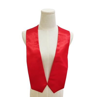 China 2023 Polyester Fashion Red Graduation Stole Honor Stole For Graduation Events for sale