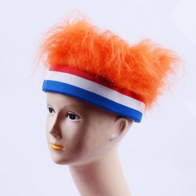 China Hot Sale High Quality Cheaper Israel Crazy Party Painted Hard Plush Felt Hats For Qatar Soccer Game for sale