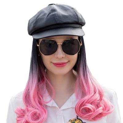 China Custom Water Wave 3d Curved Brim Embroidered Logo Sport Wig Golf Baseball Hat for sale