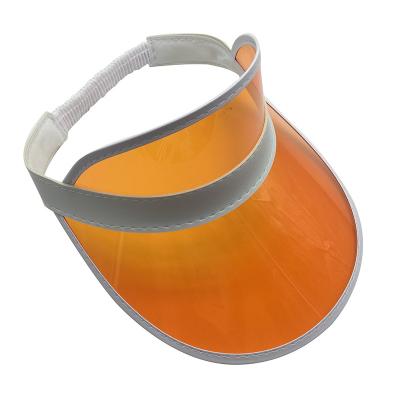 China High Quality Custom Made Clear LED Sun Visor Women Sun Visor Hat Solid Color UV Sun Visor Hat for sale