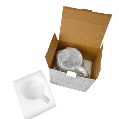 China Individual white box stocked with foam packaging for sublimation mugs 11oz or 15oz for sale