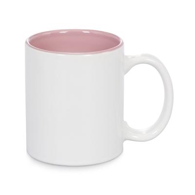 China 11oz Sublimation Viable Two Tone Mug Inner Color-Pink for sale