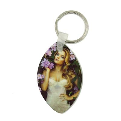 China Gift Sublimation MDF Football Key Chain Different Shapes Hardboard Keychain With Footprint Photo DIY Gift for sale