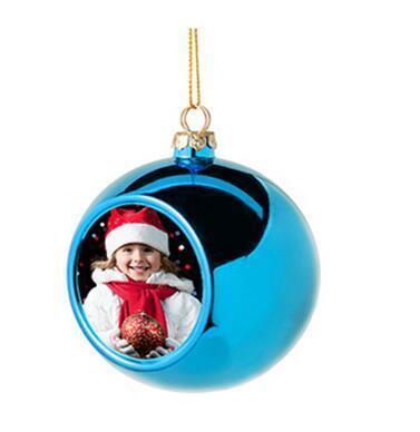 China Plastic Sublimation Masks Ball 6cm Colorful Clear Lighted Christmas Decoration Ornament Christmas Plastic Aluminum Ball Medium Size for sale