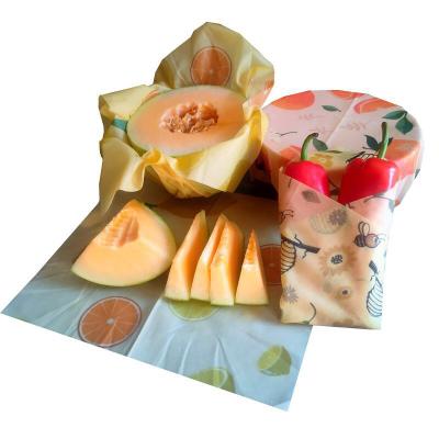 China Organic Food Wrap Organic Products For Sandwich Storage Food Grade Beeswax Food Wraps Bag Sustainable Eco Friendly Natural Green Waterproof Custom for sale