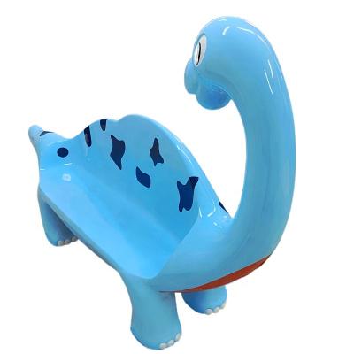 China Europe FRP Leisure Seat Cartoon Dinosaur Seat Ornaments Garden Landscape Sculpture Abstract Commercial Street Animal Decoration for sale