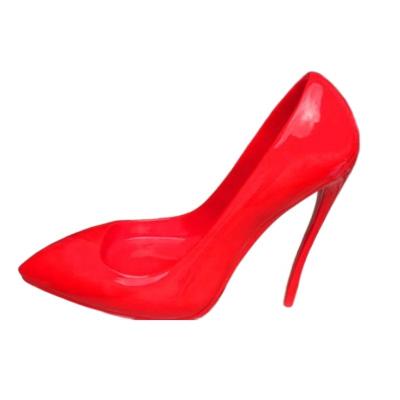 China Europe Mall Hall Shoe Model Large Fiberglass High Heel Shoes Outdoor Square Flat Model Supplies Custom Made for sale