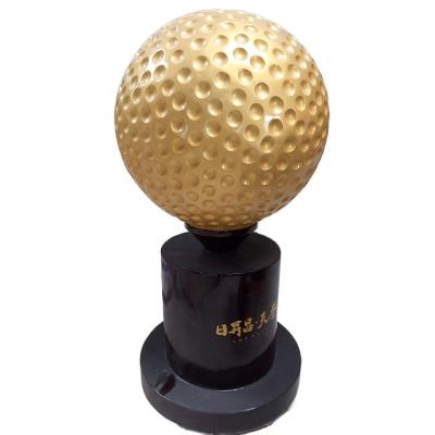 China Europe can be customized large LOGO golf ball sculpture fiberglass ball company activities special signature ball for sale