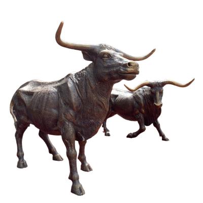 China China China Factory Customized Outdoor Decorative Brass Wall Street Bull Statue for sale