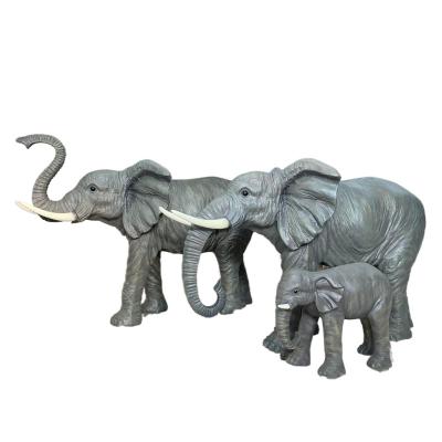 China China Factory Direct Outdoor Decoration And Furnishings Large Animal Resin Elephant Statue for sale