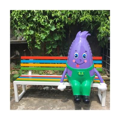 China Europe Hot Selling New Products Park Public Seat Exterior Decoration With Cartoon Statue for sale