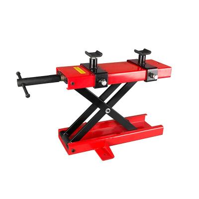 China Motorcycle ATV Scissor Lift Jack Crank Hoist Stand With Saddle 1100 Pounds 54*36*10cm for sale