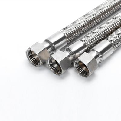 China Gas 304 Stainless Steel Wire Braided Corrugated Hose Industrial High Temperature And Metal High Pressure Hose for sale