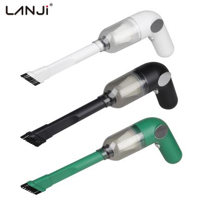 China Brief & LANJI Cheap Single Color Mini Electric Rechargeable Small 4 in 1 Cordless Handheld Car Dry Wash Radio Vacuum Cleaner for sale