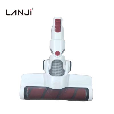 China LANJI Hotel Electric LED Motorized Hard Floor Brushes Vacuum Cleaner Spare Parts Accessories Cleaning Soft Velvet Head Roller Brush for sale