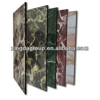 China Exterior High Quality Marble Pattern 4mm Aluminum Composite Panel for sale