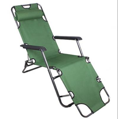 China Modern adjustable cheap bbq picnic bbq adjustable oxford metal pillow chair furniture oxford metal pillow folding recliner tourists folding chair for sale