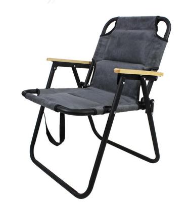 China Modern Wooden Metal Arm Space Saving Folding Portable Camping Picnic Fishing Outdoor Garden Patio Lawn Relax Leisure Chair Furniture for sale