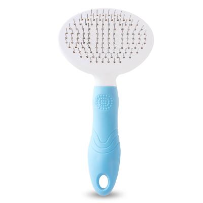 China Sustainable Cat Slicker Brush Remove Dog Bristle Pet Comb Self Cleaning Dog Pet Grooming Brush Automatically for sale