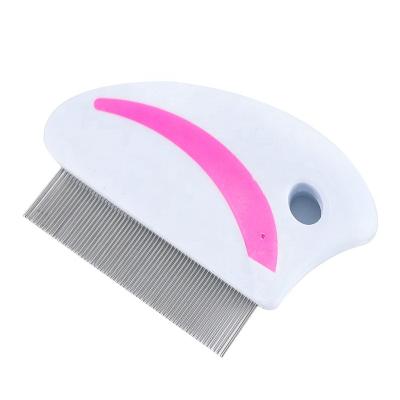 China Sustainable whole sale stainless steel pet lice comb, dog and cat can use, pet cleaning and grooming. for sale