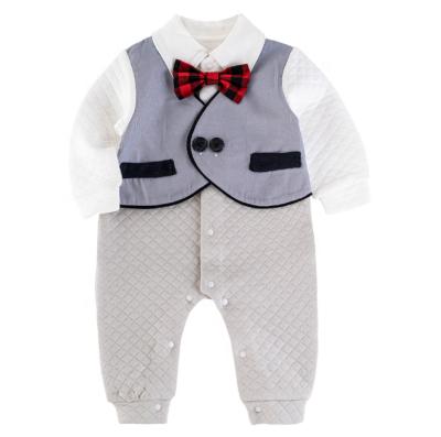 China Custom White Infant Baptism Romper Newborn Infant Babygrow Babygrow Newborn Outfit for sale