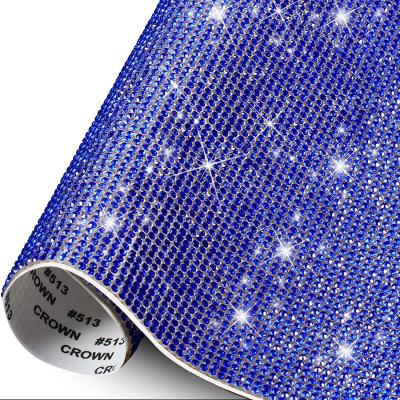 China Pointback DIY Gems Bling Crystal Scratchproof Self-Adhesive Rhinestone Sheets Car Mobile Phone Decoration Sticker for sale