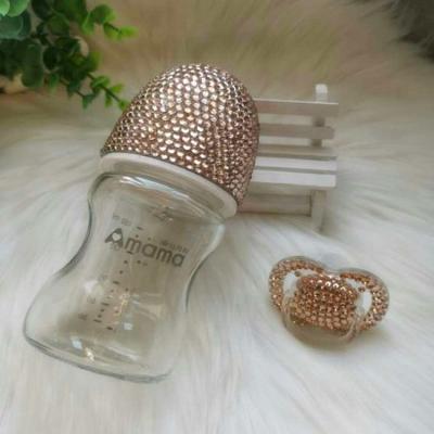 China BPA Free Sparkle Diamond Baby Water Bottle Tumbler Bling Handmade Newborn Gifts for sale