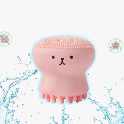 China Viable Dog Bath Scrub Bath Brush Silicone Shampoo Shower Body Clean Neck Massager Scrub Hair Brush For Pets Hair Comb Massager Brush for sale