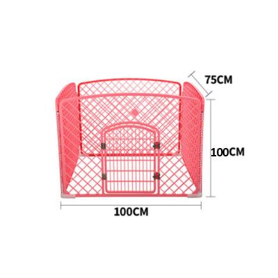 China Small Breathable Pet Pen Dog Pen Puppy Play Barrier Animal Exercise Cages With Plastic Tray Grid Pet Fence for sale