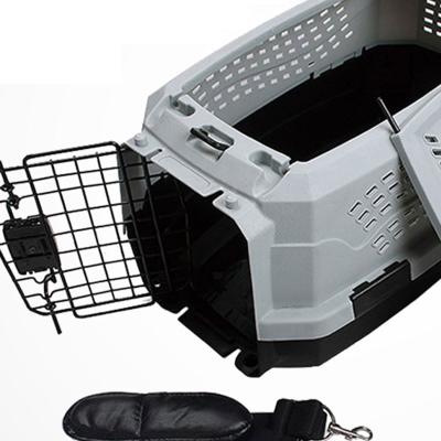 China New Design Breathable Cute Portable Pet Air Box Plastic Dog Aline Crate Pet Air Box Small for sale