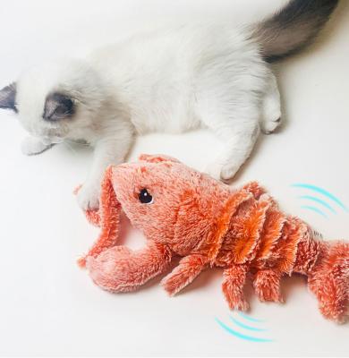 China Viable Elasticity Cat Interactive Toy Pet Toys Jumping Prawn for sale