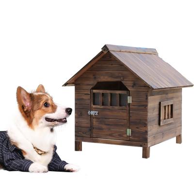 China New Style Travel Kennel Large Home Wood Luxury Outdoor Waterproof Wooden Large Dog House For Sale Kennel for sale