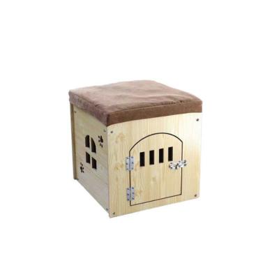 China 2020 Waterproof New Dog Crate Kennel Cage Bed Night Stand And Table Furniture Cave Wooden Dog Room for sale