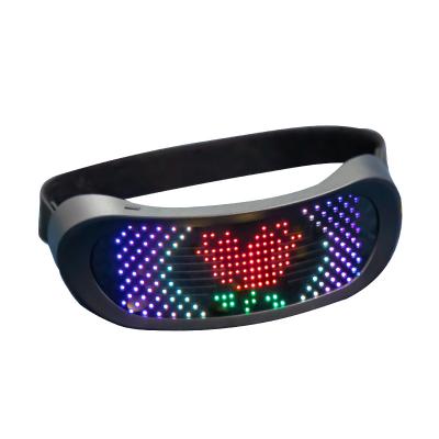 China Multi Color Changing 2022 New Trend Customized Technological Bright Neon Light Party Bar Discoloration Halloween Light Up Party Led Glasses Wholesales for sale