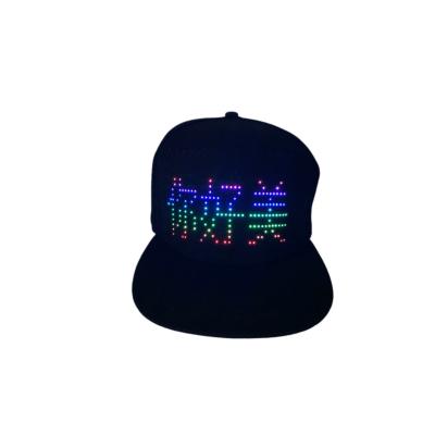 China 5 Hours Hatcap Programmable Light Baseball Message App DJ Party Halloween Christmas Christmas Animated Display Led Light Hat for sale