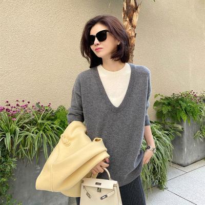 China Anti-Wrinkle Cashmere Fashion Winter Sweater Women 100% Cashmere Sweater for sale