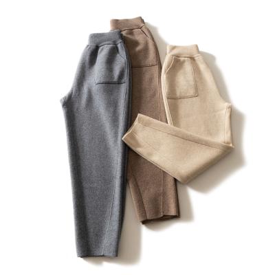 China Anti-wrinkle 100% pure cashmere can be customized women cashmere pants for sale