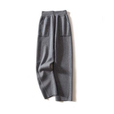 China Anti-wrinkle winter ladies women pants wholesale cashmere pants for sale