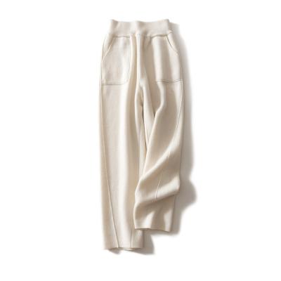 China 2020 Top Fashion Anti-Wrinkle Womens Pants Custom Cashmere Trousers for sale